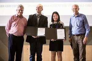 Chris Voss Best Paper Award 2015: Menglei Niu, Christian Busse, Stephan M. Wagner, “Supplier development for sustainability in global supply chains: Insights from dyadic case studies conducted in Switzerland and China”